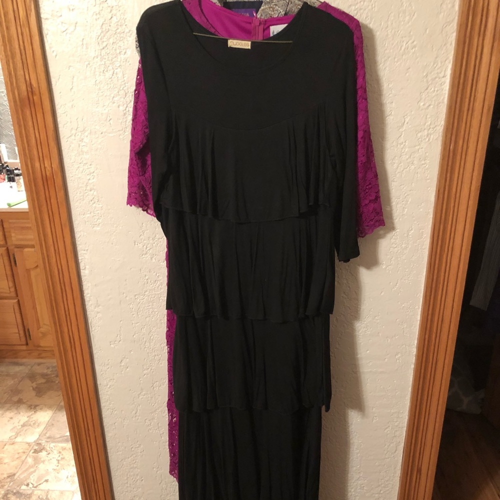 Long ruffled dress